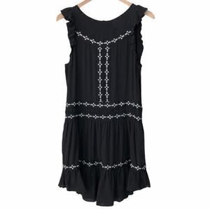 Flannel Australia Montmartre Black Silk Dress Size 0 NWT